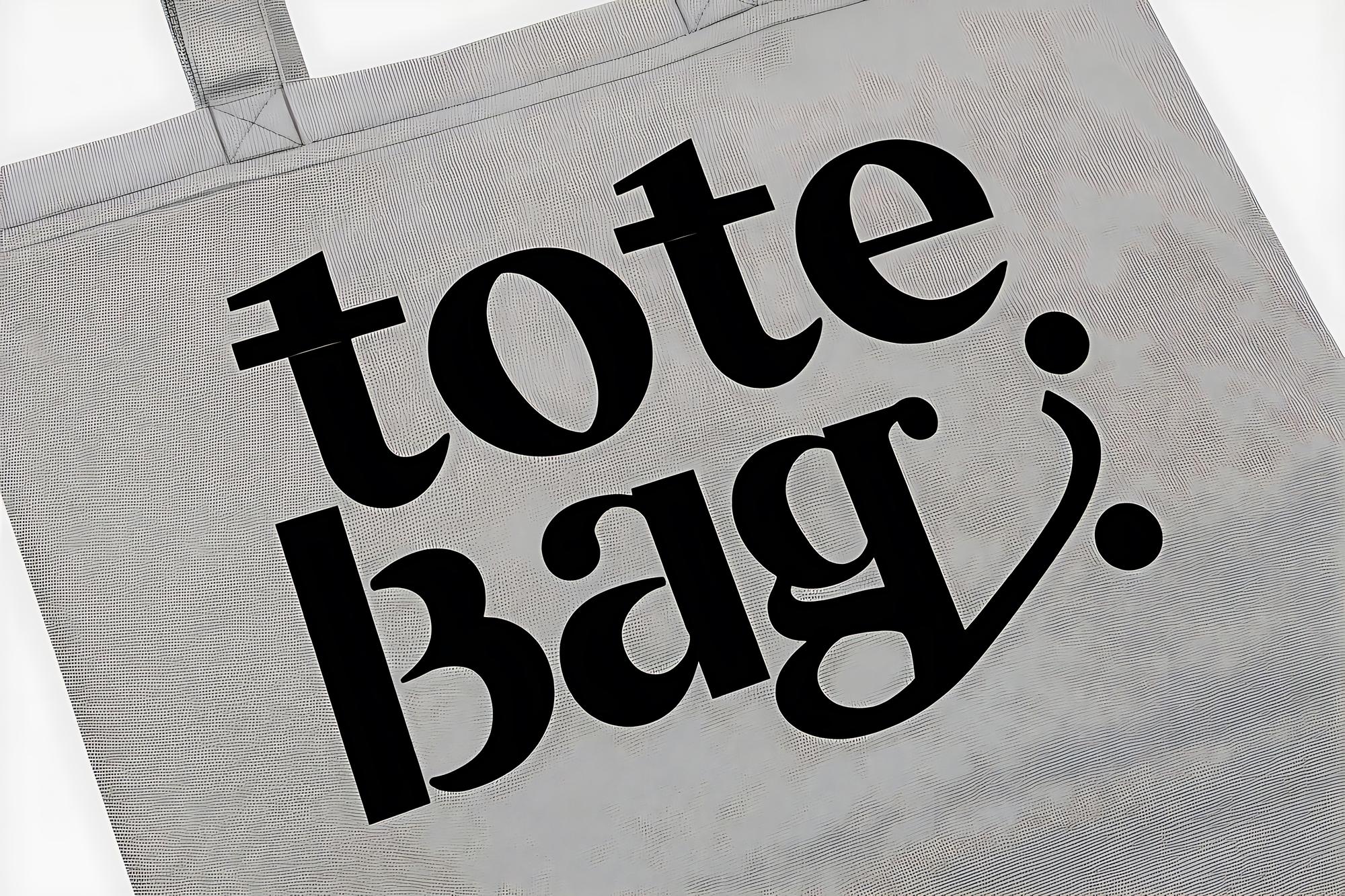 personalizowana torba z haftem i subtelną typografią
